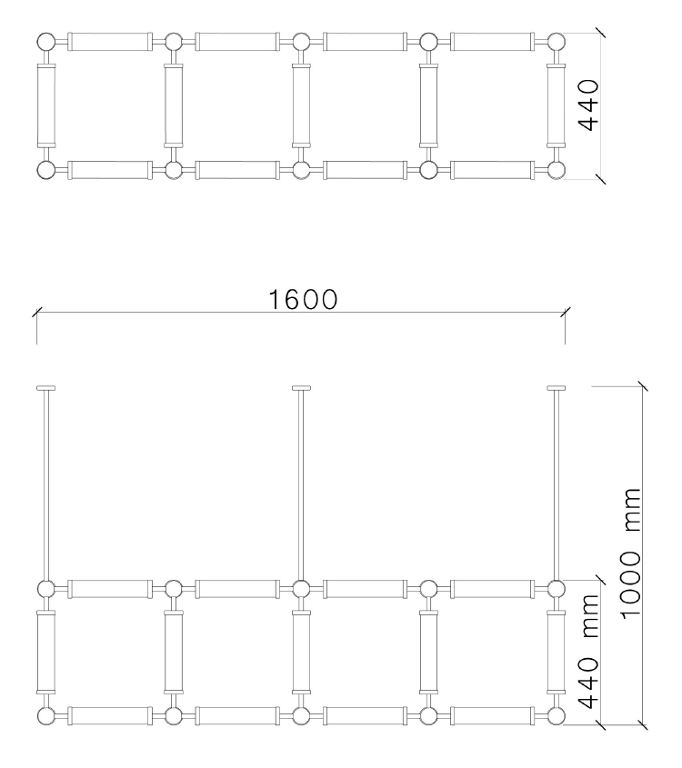 Modular Grid — technical drawing