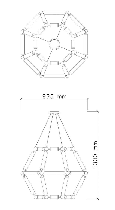 Modular Orb — technical drawing