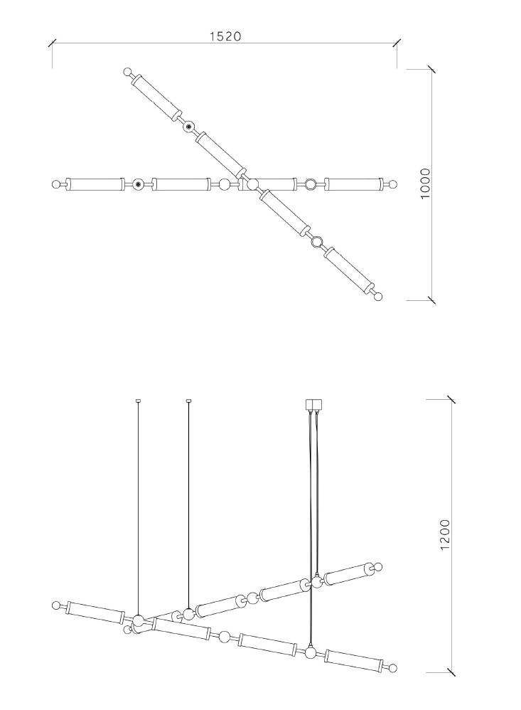 Modular Beam — technical drawing