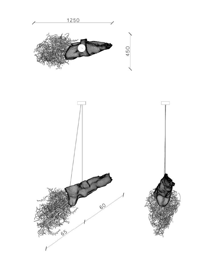 Kangar Chandelier — technical drawing