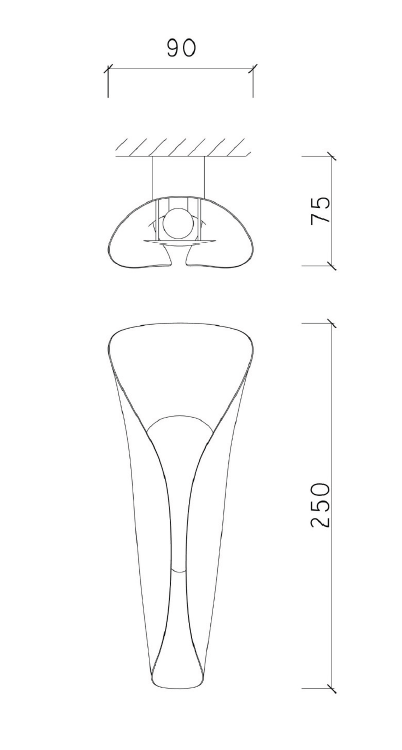 Pearl Wall Light — technical drawing